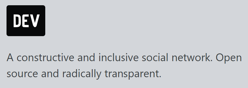 Dev.to banner.