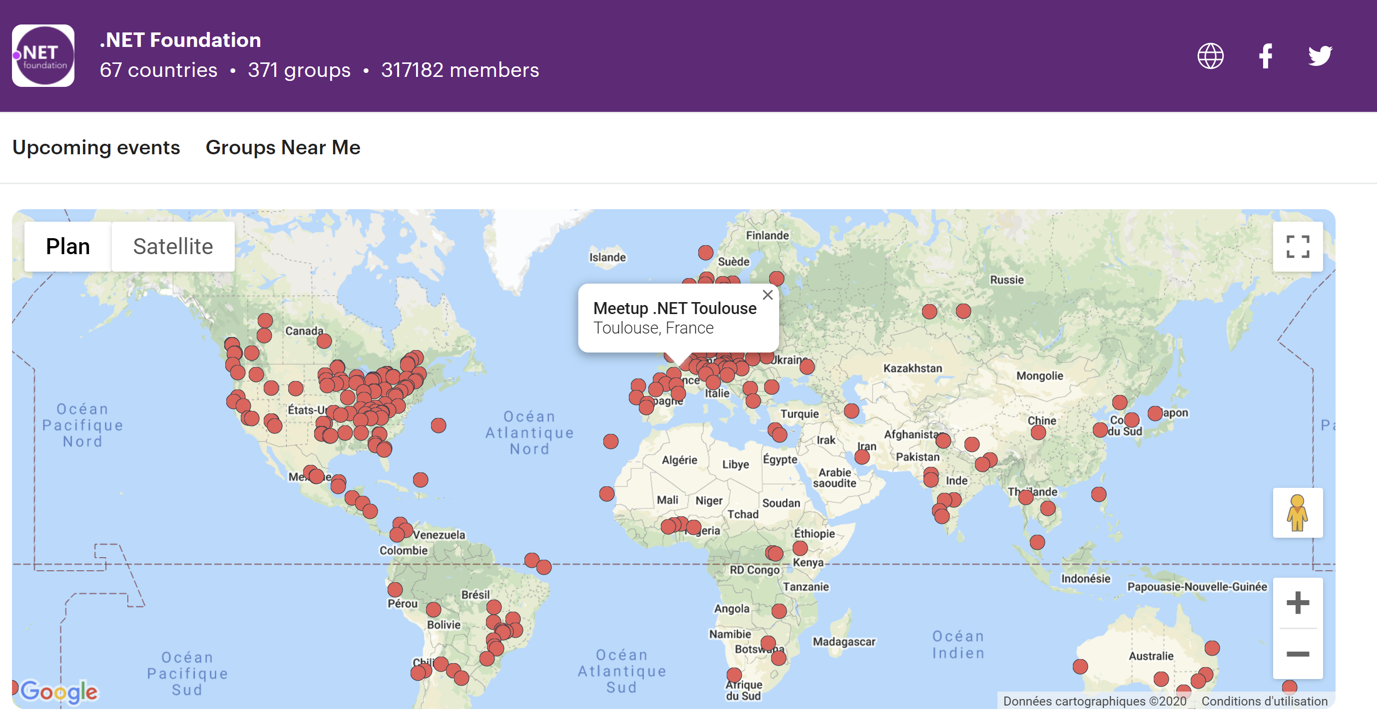 .NET Foundation meetup group page.