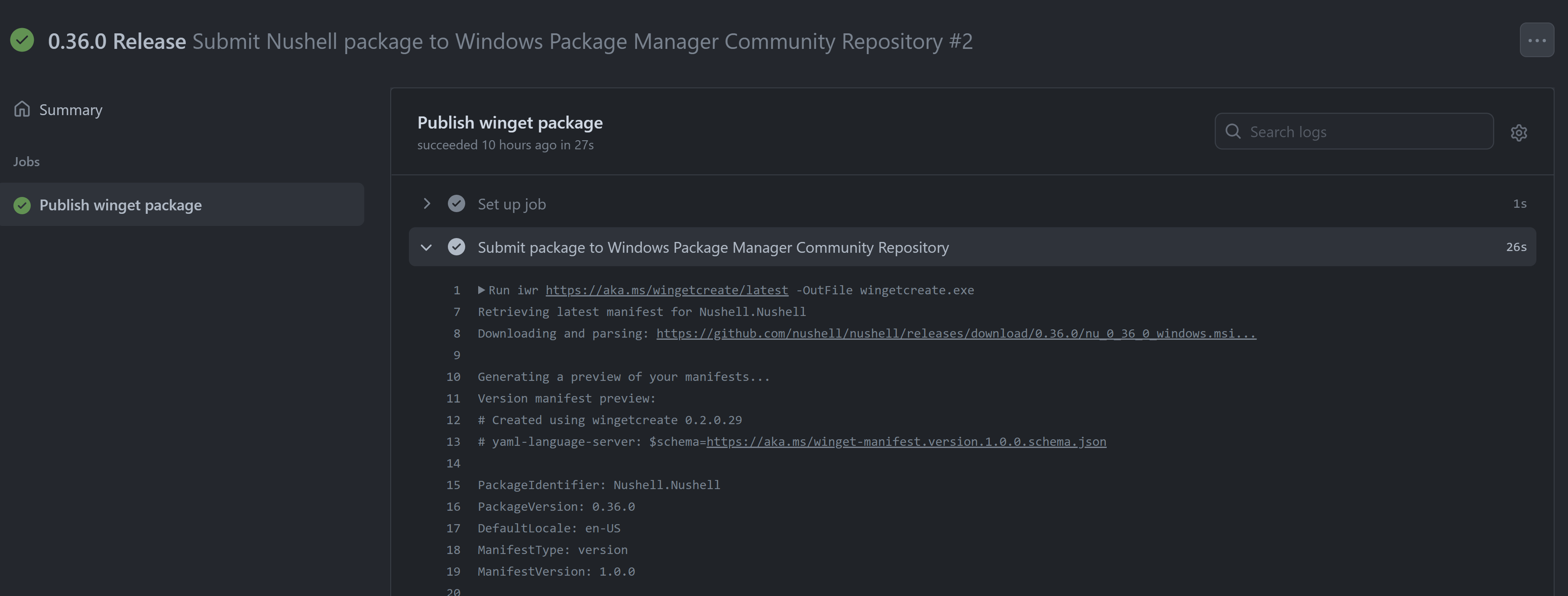 GitHub Actions workflow running.